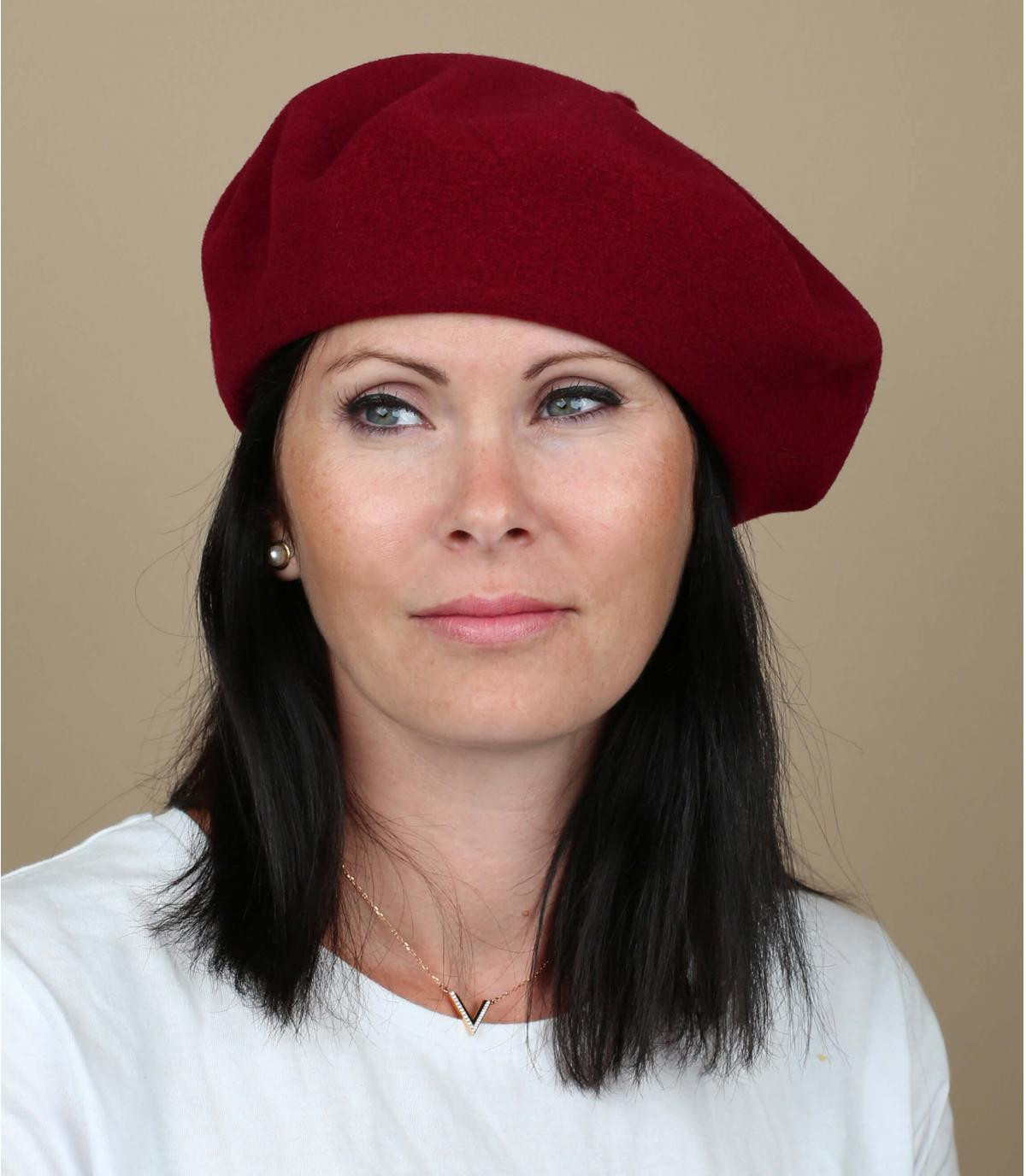 Burgundy dames baret Beret paris bordeaux